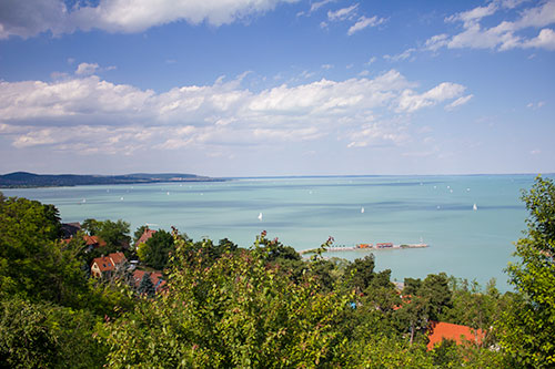Vista del lago Balaton
