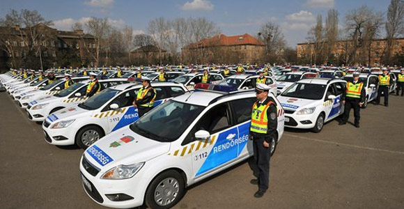 La policía húngara
