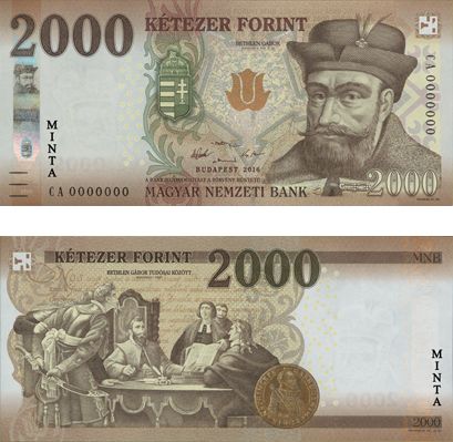 Nuevos billetes de 2000 florines